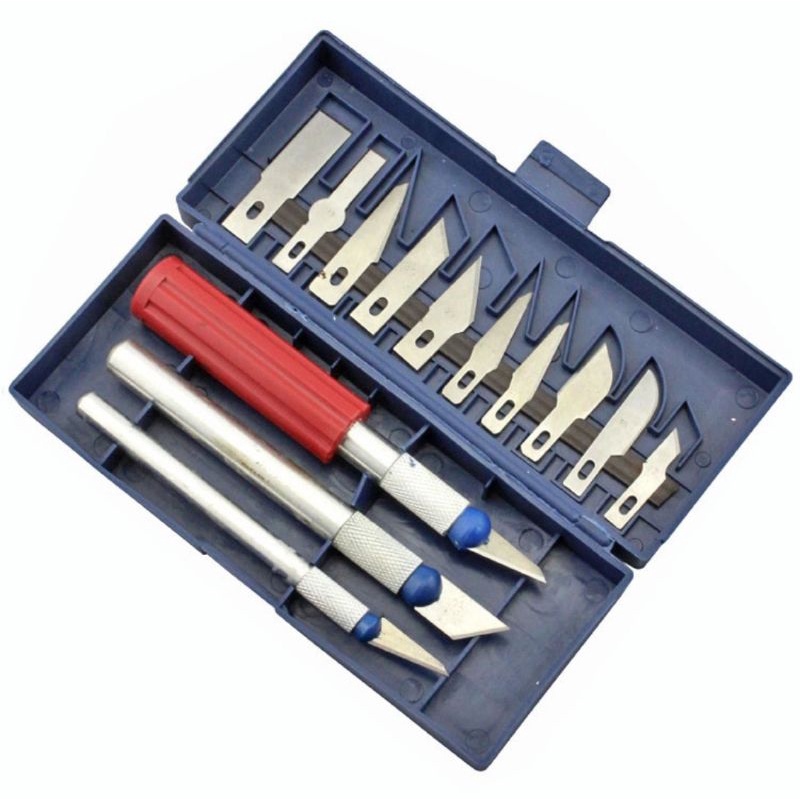 KNIFEZER Set pisau ukir seni cutter 13 in 1