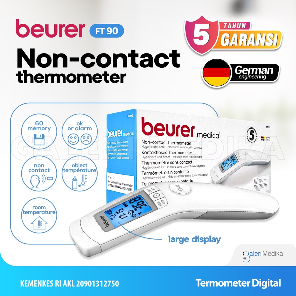 Termometer Non Contact Beurer FT 90 / FT90 / FT-90 - Digital Thermometer German