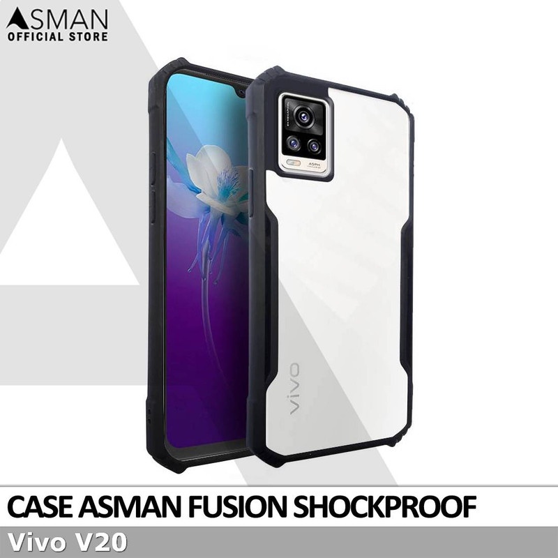 Asman Fusion Vivo V20 Case Premium Amor Acrylic