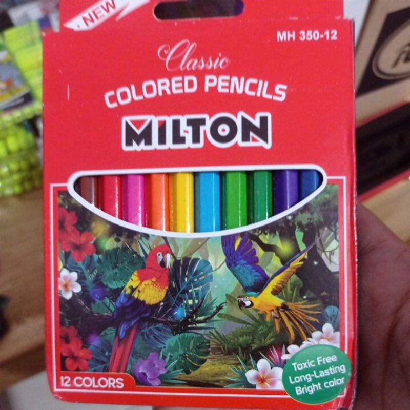 COLORED PENCILS PENSIL WARNA 12 PCS-MILTON