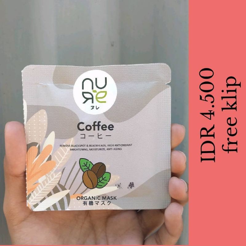 [BUY 3 FREE SPATULA] NURE BEAUTY Varian Coffee Organic Wash Off Mask 5gr