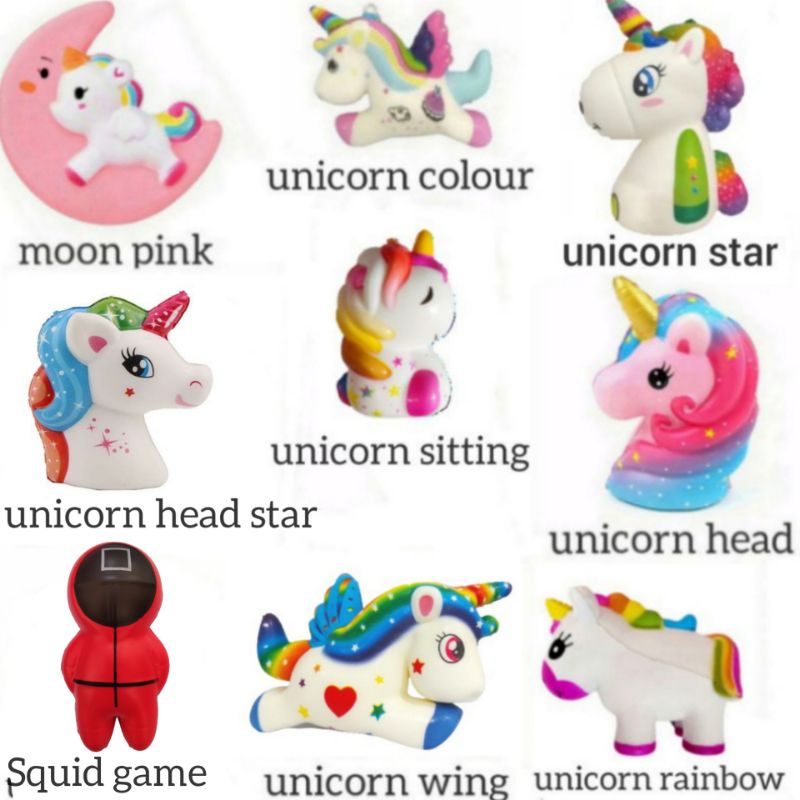 Mainan Squishy Karakter Unicorn Slow Rising Soft