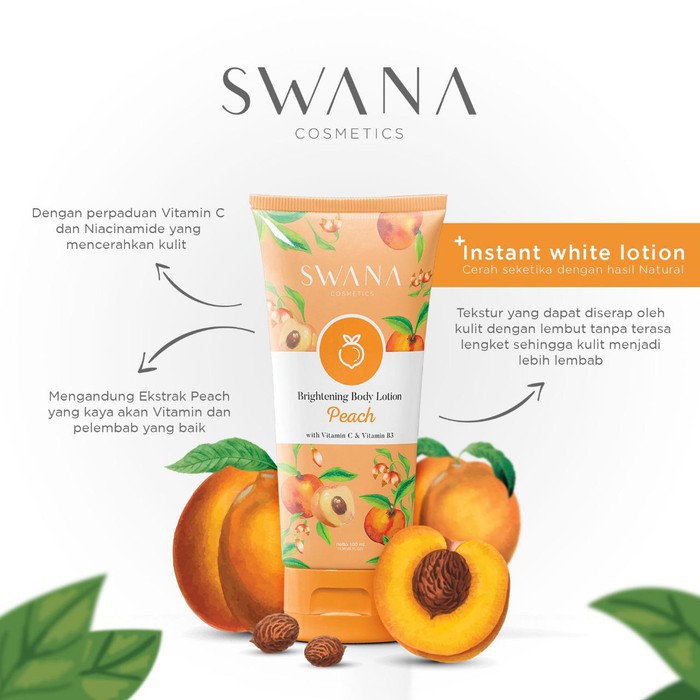 Swana Brightening Body Lotion 100mL BPOM by Hanasui (VICTORIA)