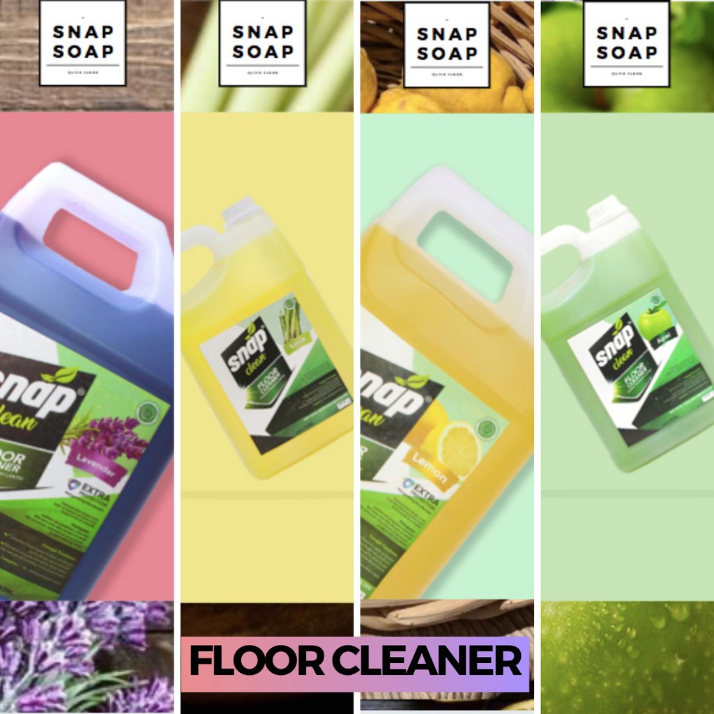 Jual Floor Cleaner Atau Sabun Pembersih Lantai Snap Clean 4 Liter ...