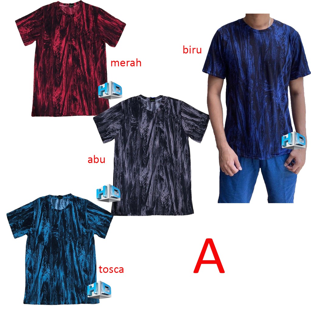 HD kaos  full  print  kaos  pria full  print  lengan pendek 