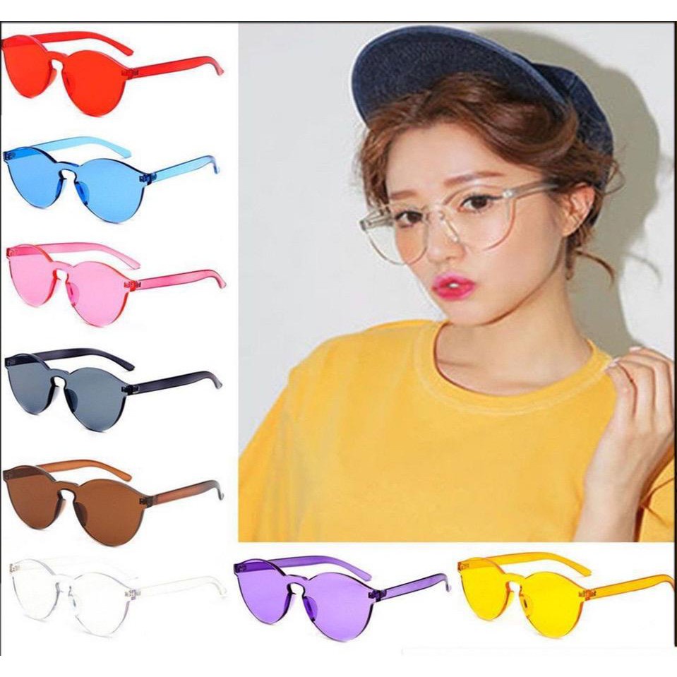 BAJ ✅ Kacamata Transparan Frame Jelly Import Korea Fashion Kaca Mata Retro Vintage Murah KC002 (188)