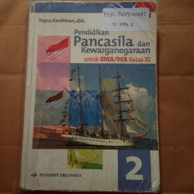 Preloved Buku PKN Erlangga Kelas 11