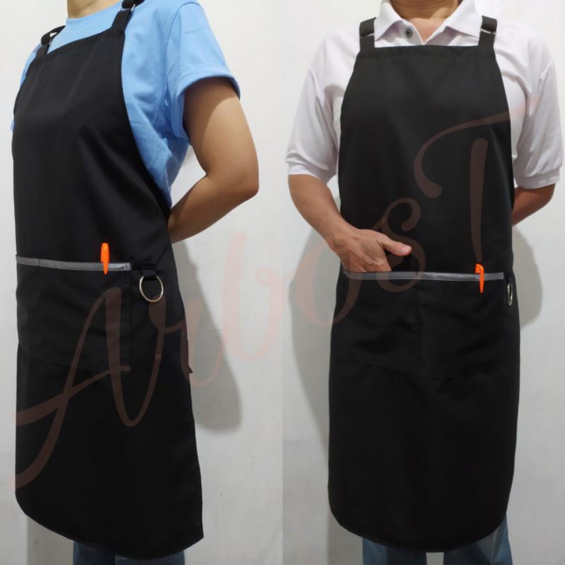 APRON CELEMEK APRON FULL APRON BARISTA CHEF KOKI BARBER APRON TALI SILANG