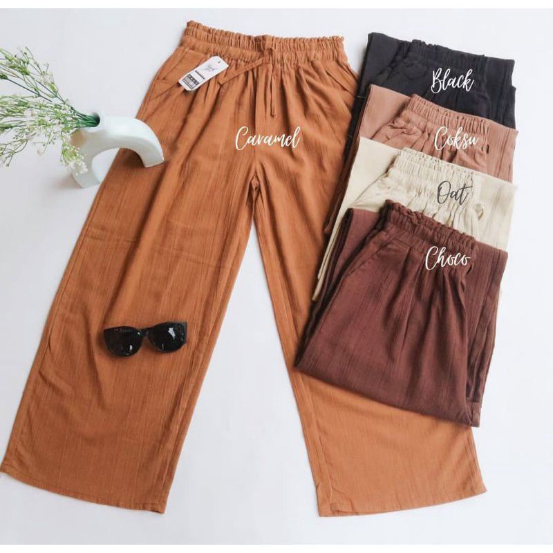 Celana kulot kringkel airflow Kulot crinkle polos premium | kulot crinkle air flow  | kulot basic | kulot serut