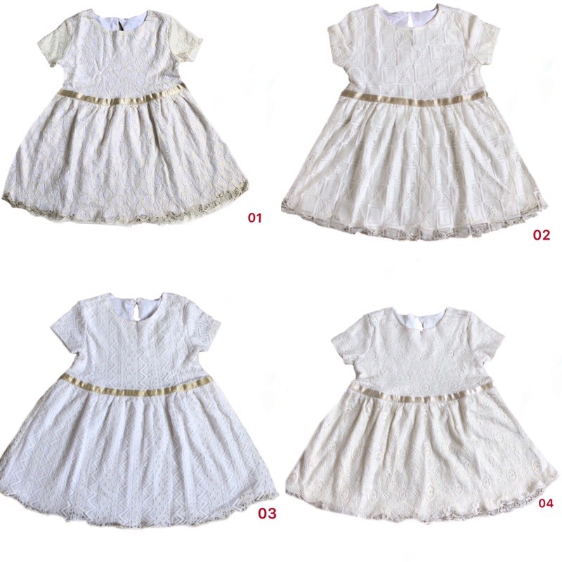 party Dress putih renda anak cewek branded wiglees