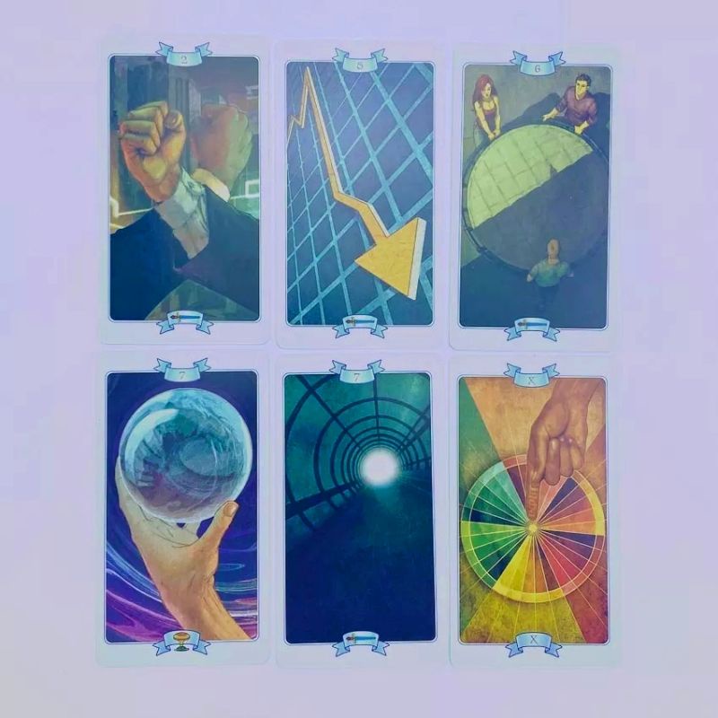 Law of Attraction Tarot Holographic include guide paper