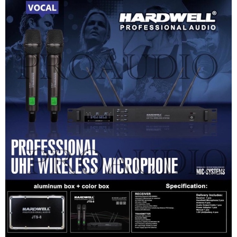 microphone wireless hardwell jts8 jts 8 handle handle original