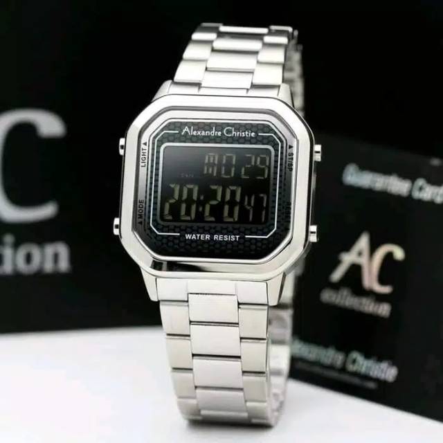 ALEXANDRE CHRISTIE AC 9226 WANITA ORIGINAL SILVER/ BLACK
