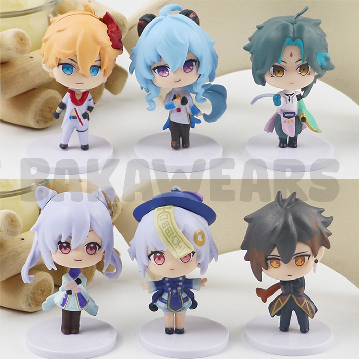 Action Figure Genshin Impact: Cute Kawaii Version - Keqing, Xiao, Zhongli, Childe, Qiqi, Ganyu