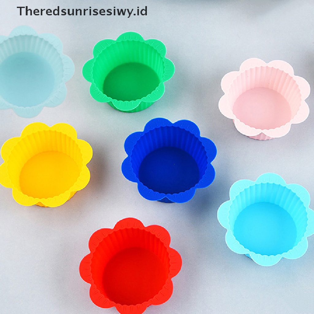 # Alat Rumah Tangga # 10pcs / Set Cetakan Cupcake / Muffin Bahan Silikon