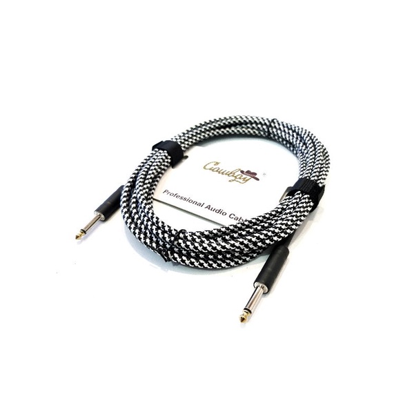 Kabel Jack Gitar dan Bass Elektrik Merk Cowboy Original Panjang 6 Meter Anti Noise Bahan Rubber Fiber Murah Jakarta