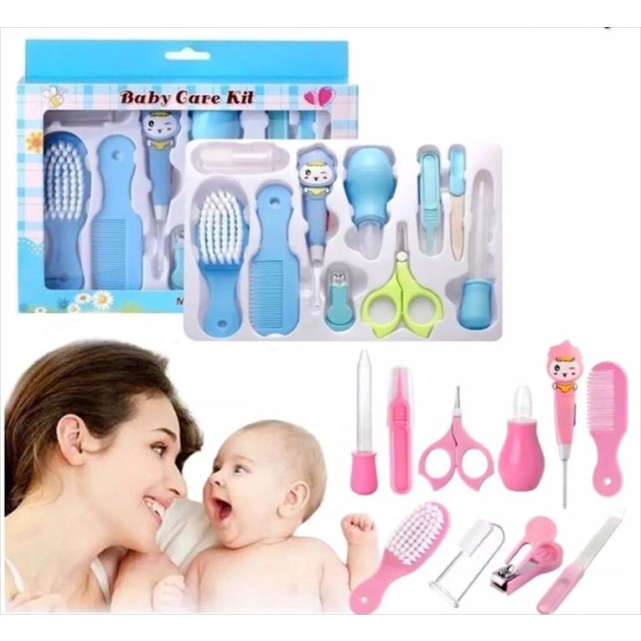 Gunting Kuku Bayi Baby Care Kit Set 10in1 Sisir   Pemotong Kuku  Kado Lahiran Grooming Baby Baby Gift