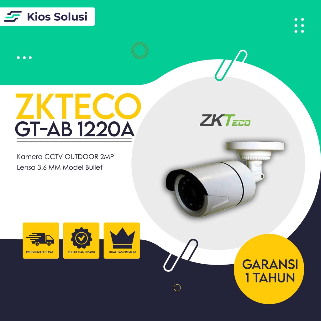 Kamera CCTV Outdoor | ZKTECO GT-AB-1210A 2MP | Kamera Analog | Termurah