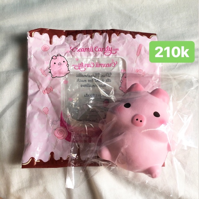 Squishy babi jumbo marshmelli piggy pig boy original licensed by creamiicandy creamii candy