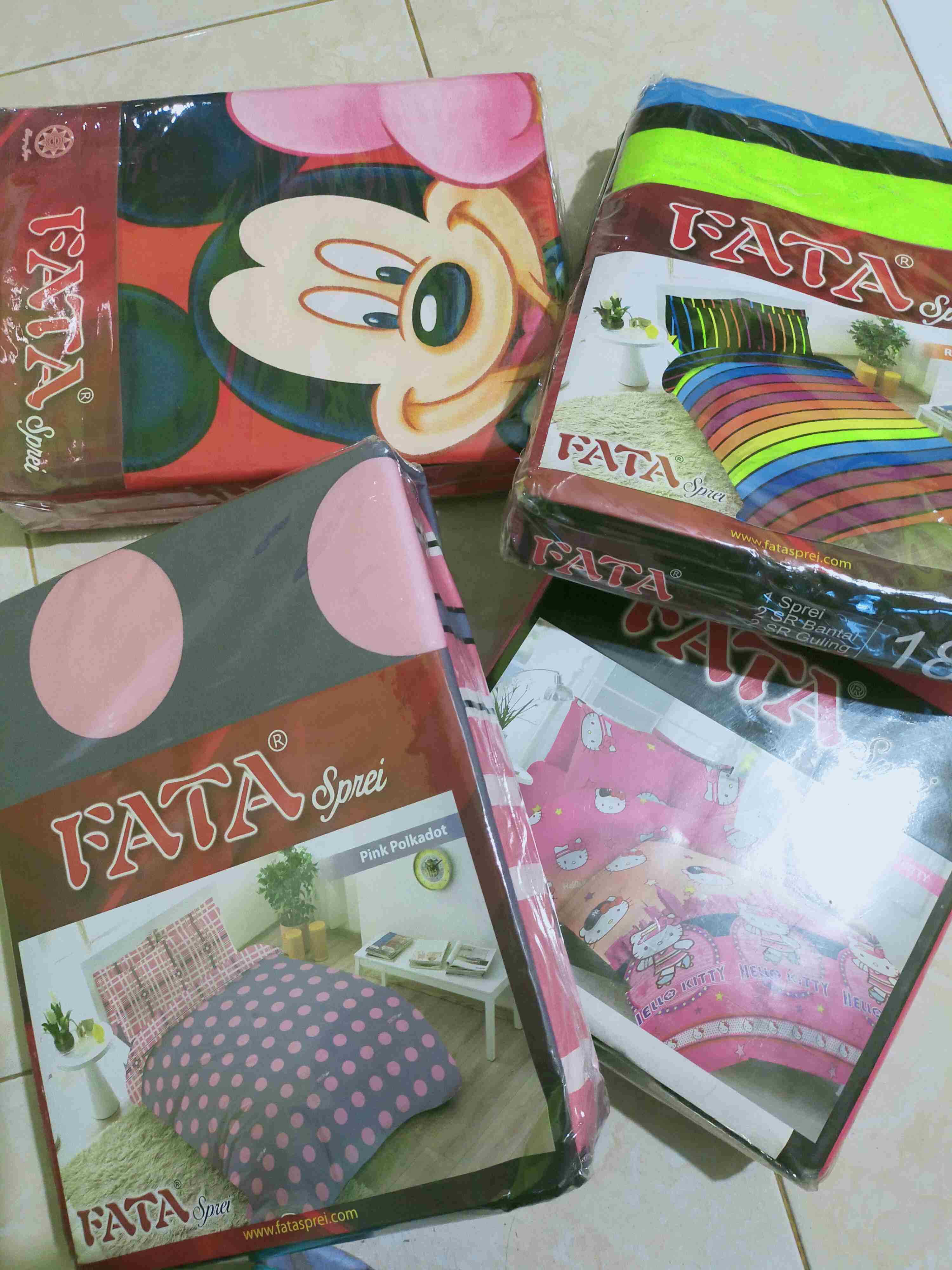 Fata Signature_seprei Sprei Fata Signature Motif Kartun Uk.180x200/160x200