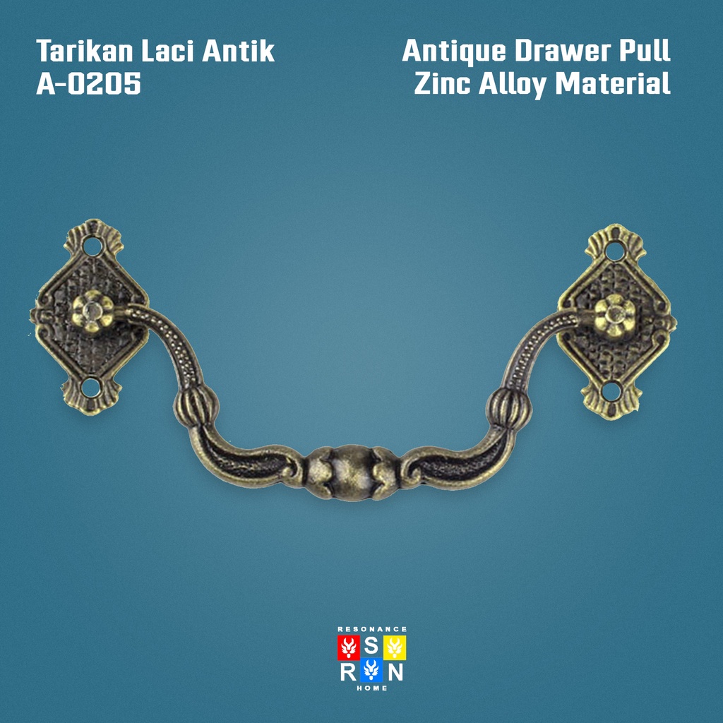 Tarikan Laci Antik Vintage A-0205 / Antique Drawer Handle Resonance Home