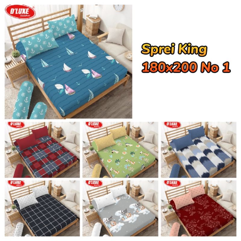 Jual Sprei Kintakun Deluxe Ukuran 180x200 Tinggi 20 Cm King No 1 / 6 ...