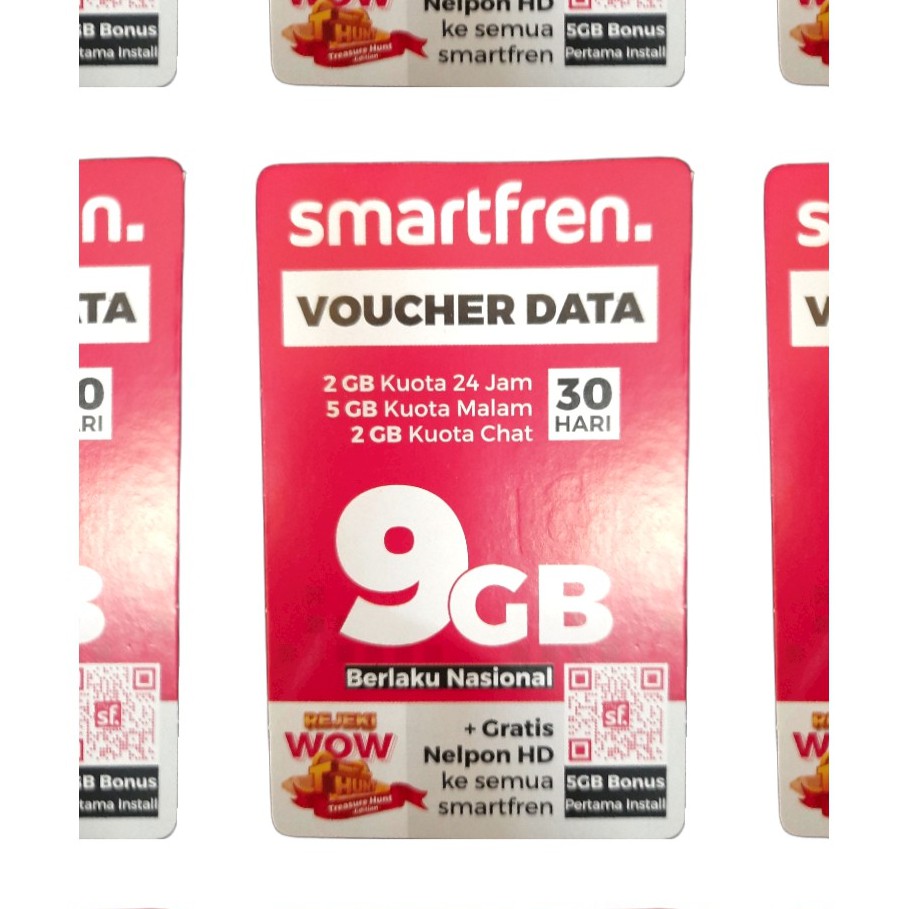 Voucher Kuota Data Internet Smartfren 9 Gb
