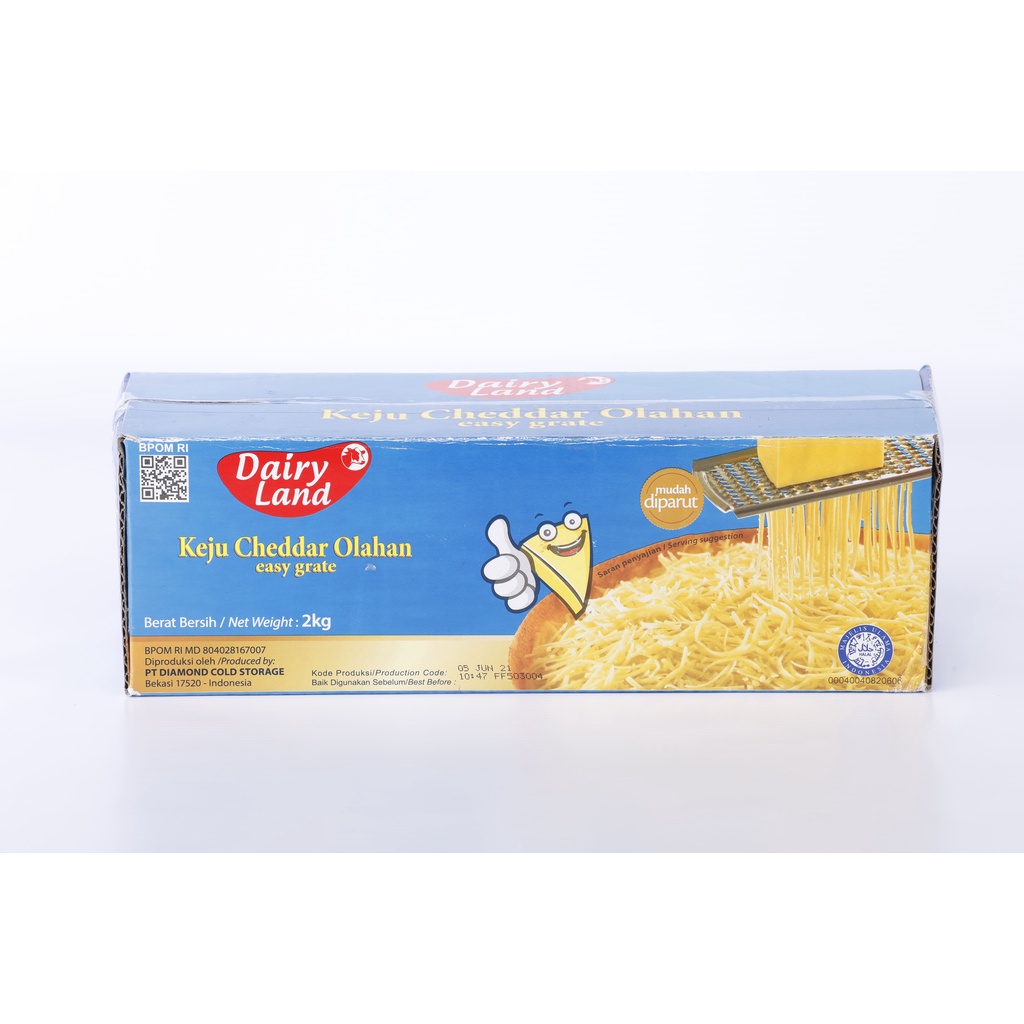 

Keju Dairy Land Cheddar 2 Kg