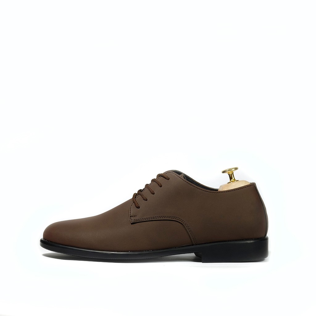 Derby Brown | Sepatu Pantofel Formal Kasual Kerja Kuliah Pria Cowok Men Lokal Laces | FORIND x Worka