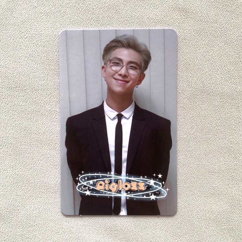 PHOTOCARD BTS MEMORIES 2018 NAMJOON PRESIDEN NAMPRES NAMU MEMO18