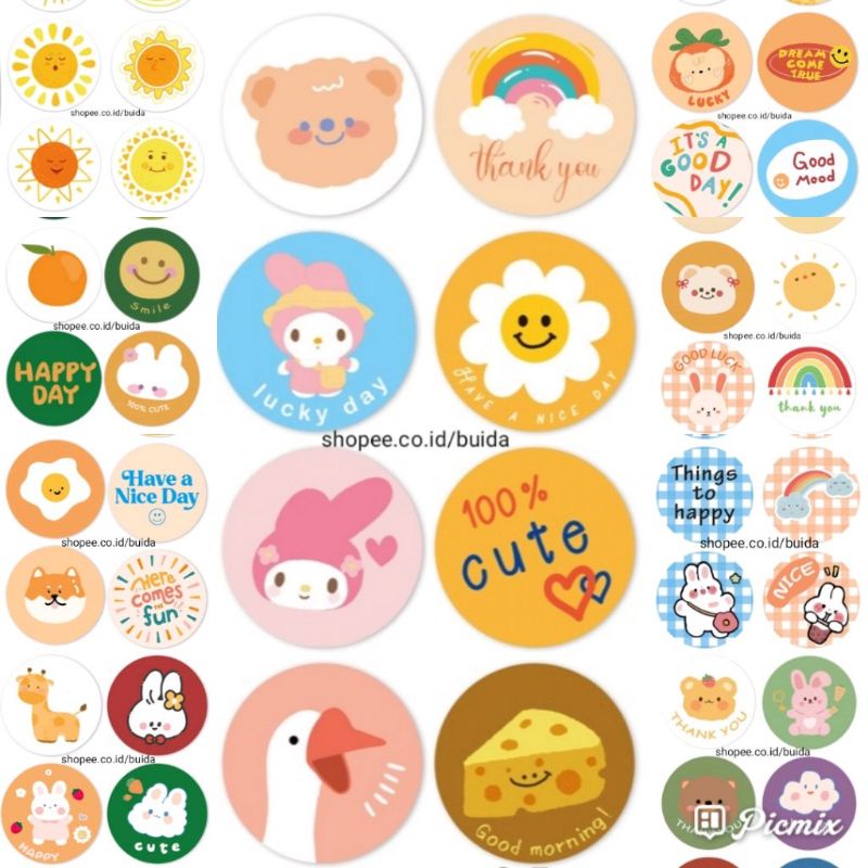 

Stiker Label Sticker Thank You Sun Rainbow Cloud Cute S210 Segel Kemasan Packaging Sealer Box Hampers Lucu Unyu Melody Bunga Cute Happy Good Luck Day Rabbit Positive vibe aesthetic artistic dekorasi jurnal kliping diary kartu ucapan hangtag rainbow awan