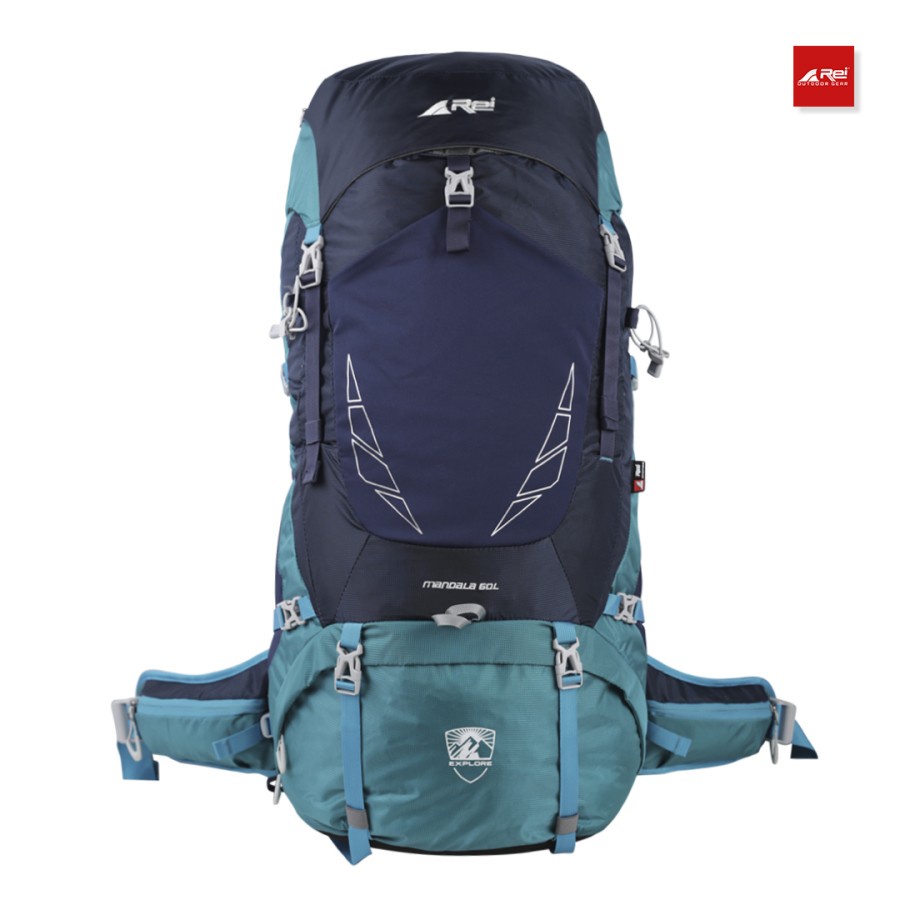 Tas Carrier Premium Mandala 60 Liter Arei Outdoorgear Original Terbaru