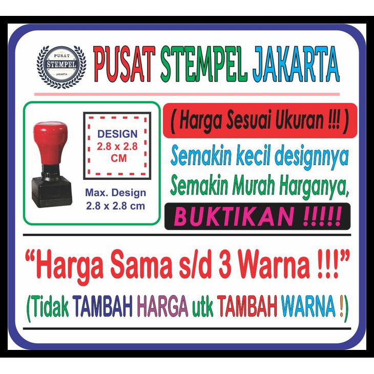 

Kualitas Terbaik Stempel Warna Persegi Ukuran 30 X 30 Mm ( Stempel Flash )