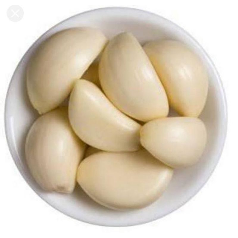 

BAWANG PUTIH KUPAS per 250 gram