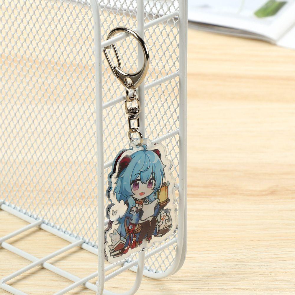 Lily Anime Gantungan Kunci Kartun Kipas Hadiah Liontin Aksesoris Fashion Perhiasan Japan Anime Car Key Holder