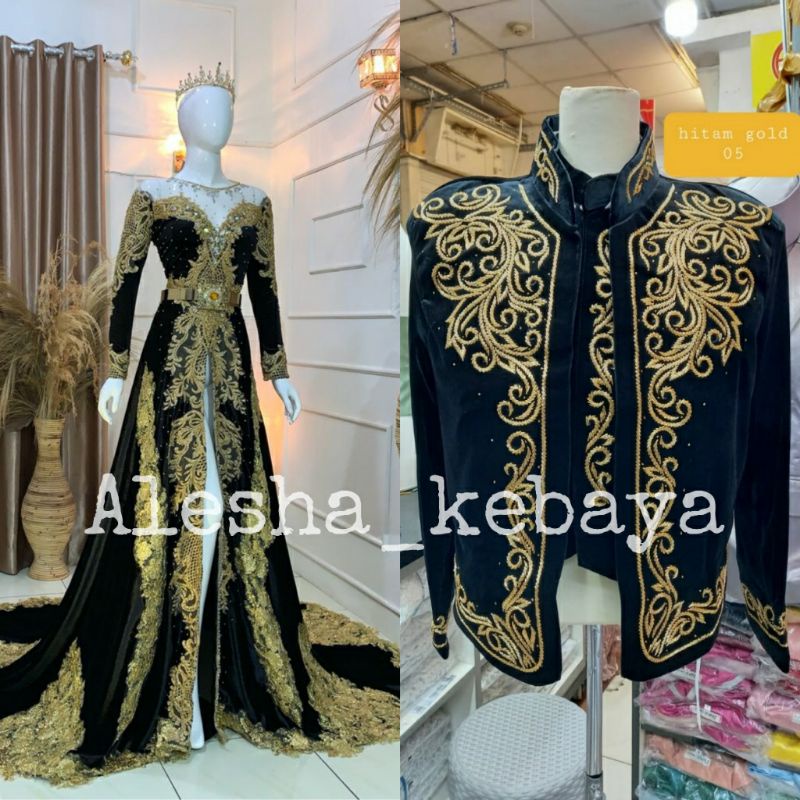 Kebaya Pengantin Bludru Jawa/Kebaya Pengantin Couple