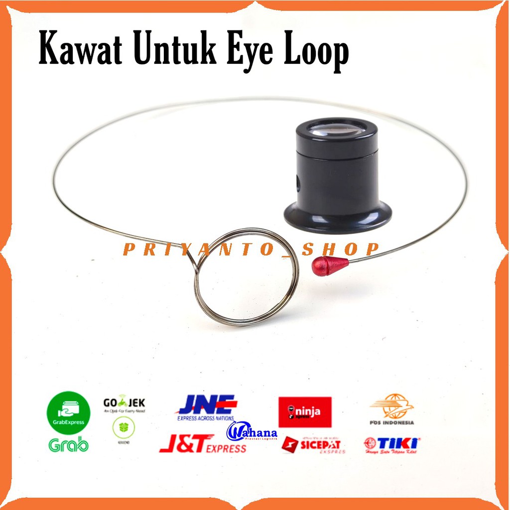 Kawat Eye loop kaca pembesar Alat Service servis jam tangan