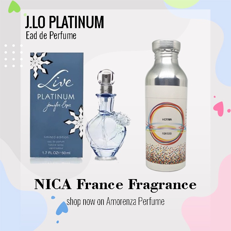 BIBIT PARFUM MURNI JLO PLATINUME - PLATINE NICA FRAGRANCE 500 ML SEGEL PABRIK