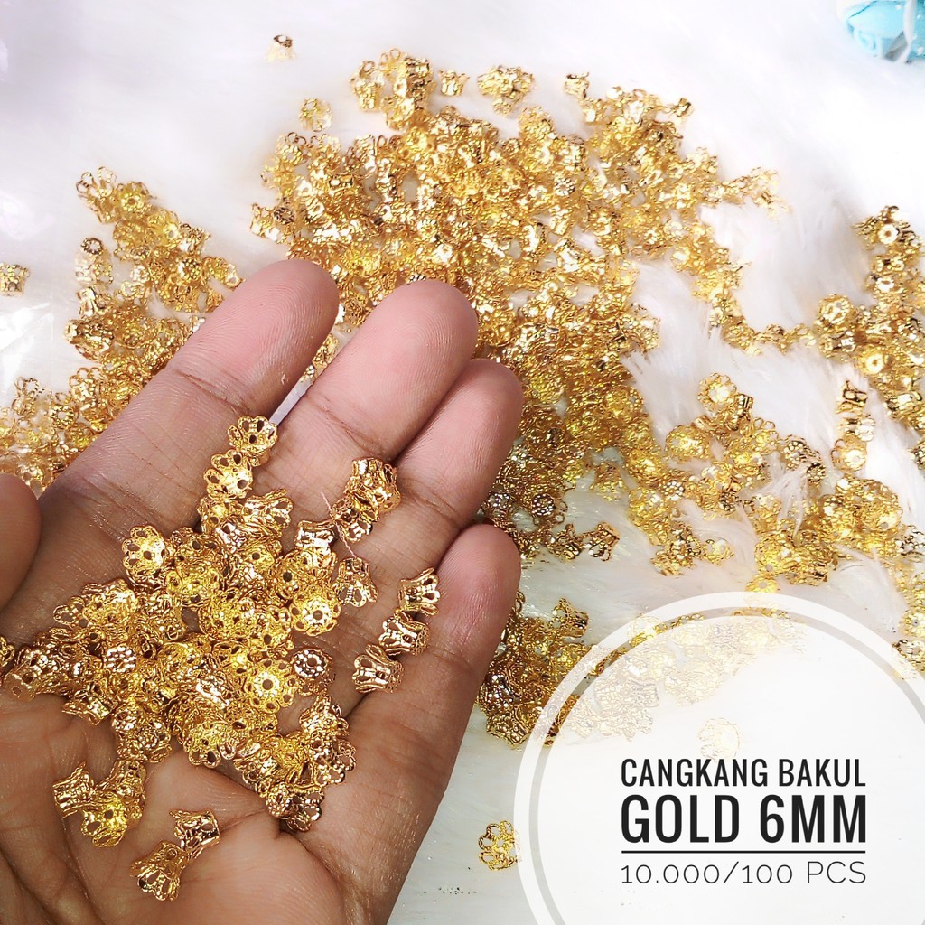 CANGKANG MUTIARA GOLD DAN SILVER/CANGKANG BAKUL Uk 6mm dan 8mm/