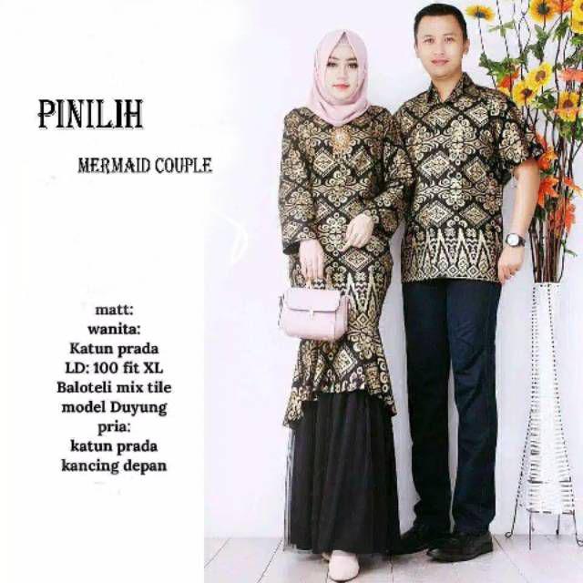 Cp Duyung Pinilih Gamis Couple Batik Gamis Pesta Gamis Kondangan