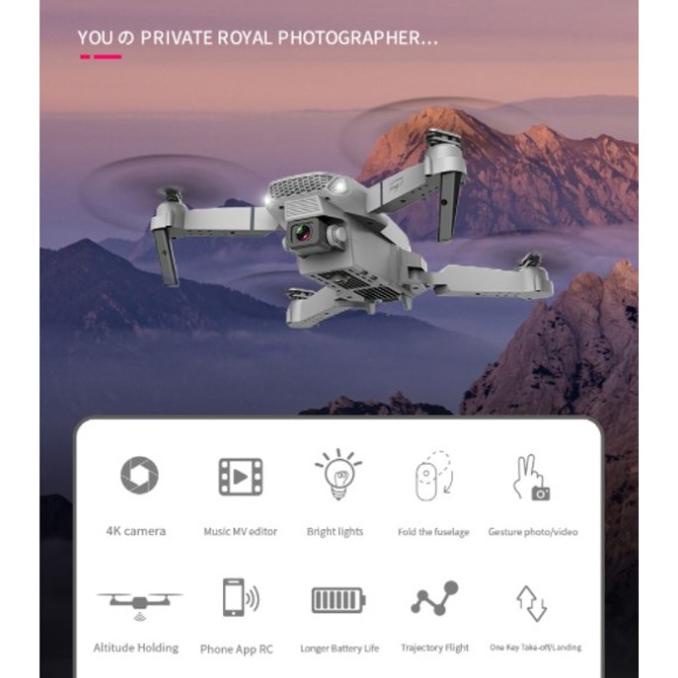 Rc Drone E88 4K Camera Drone Kamera E88 Pro Dual Camera Mini Drone