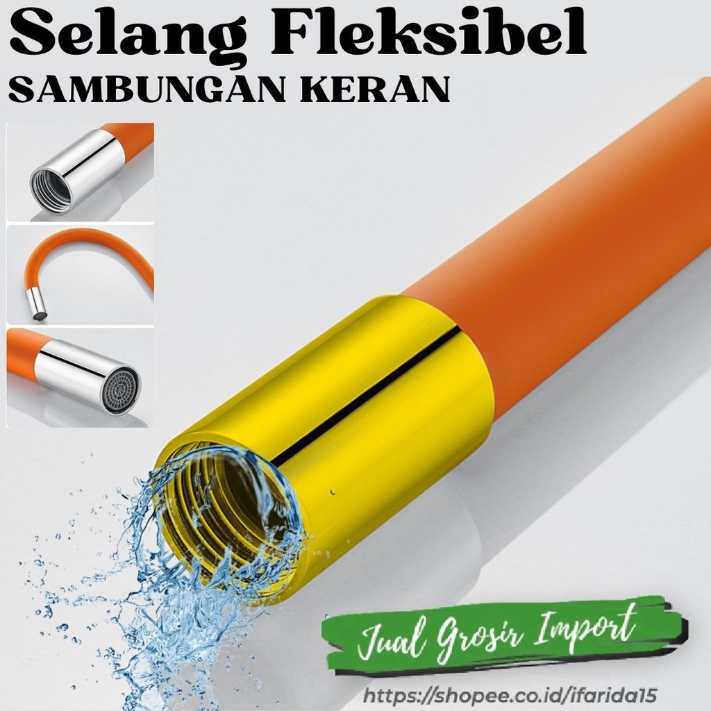 Extension Selang Keran Air Fleksibel Kamar Mandi Wastafel Original