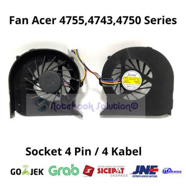 Fan Acer E1-451G/4755/4743/4750 ( Kipas Processor )