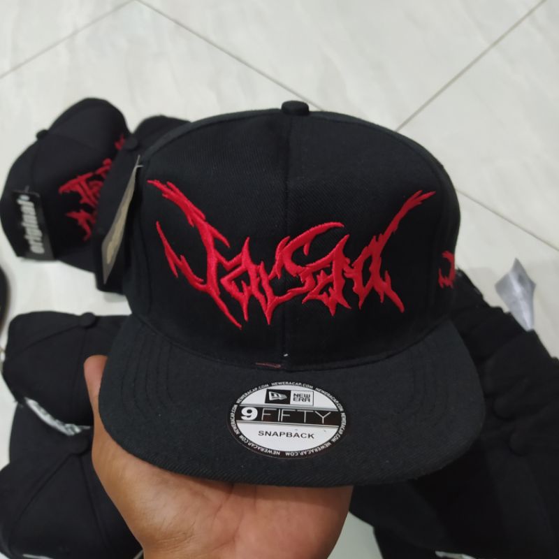 Topi Snapback metal distro pria Bordir jasad