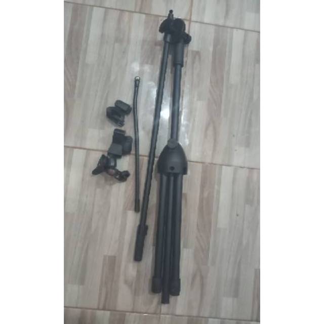 Stand mic panjang + holder hp noise tipe HY-1201