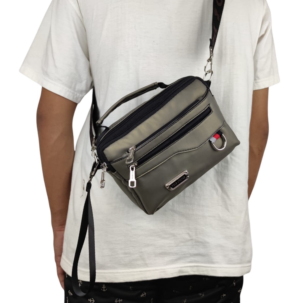 POLO AMSTAR Tas Selempang Pria Wanita Waterproof Multi Fungsi Handbag Tas Tangan Anti Air