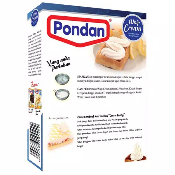 Pondan Whip Cream 150gr