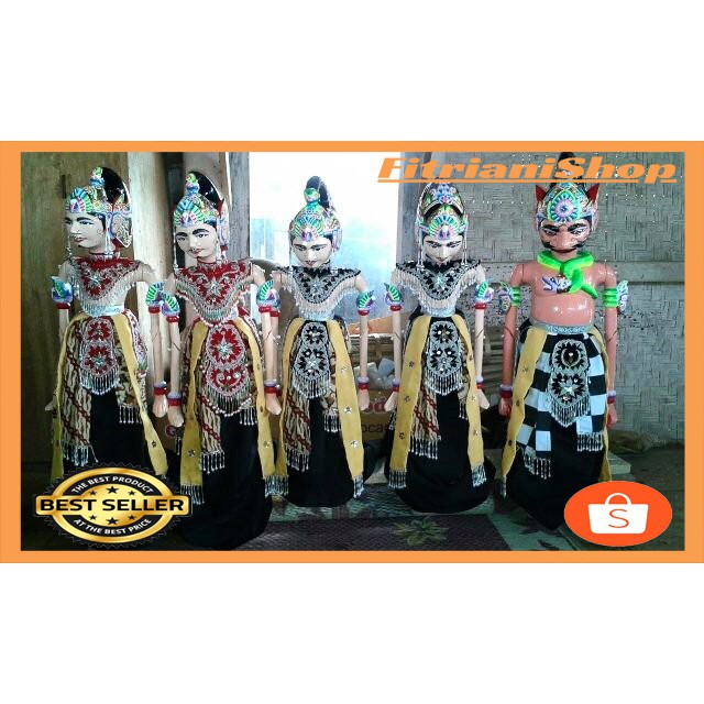 Paket Wayang Golek Pandawa Set Kualitas Bagus