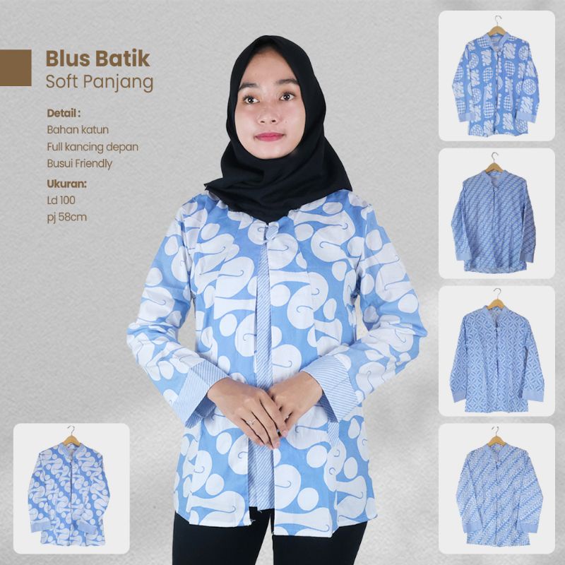 Blus Batik Soft Lengan Panjang- Naira Batik