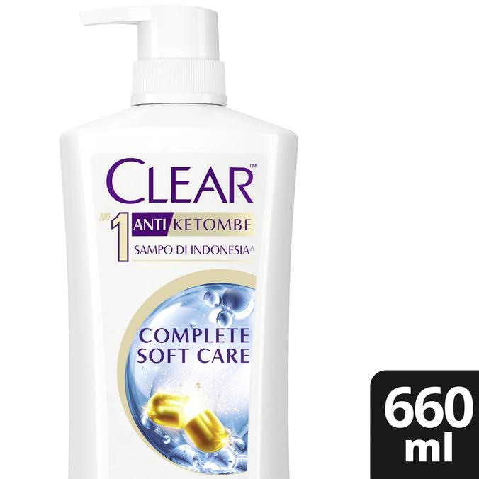 TERBAIK CLEAR SHAMPOO COMPLETE SOFT CARE 660ML TERBAIK